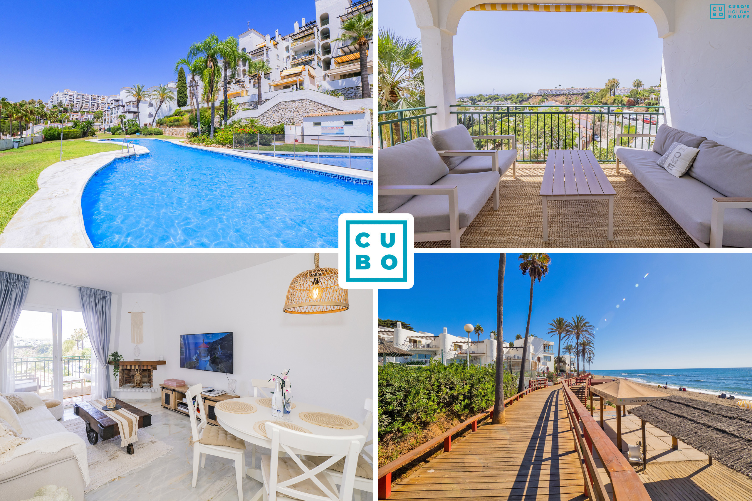 Encantador apartamento vacacional en Mijas costa para 5 personas