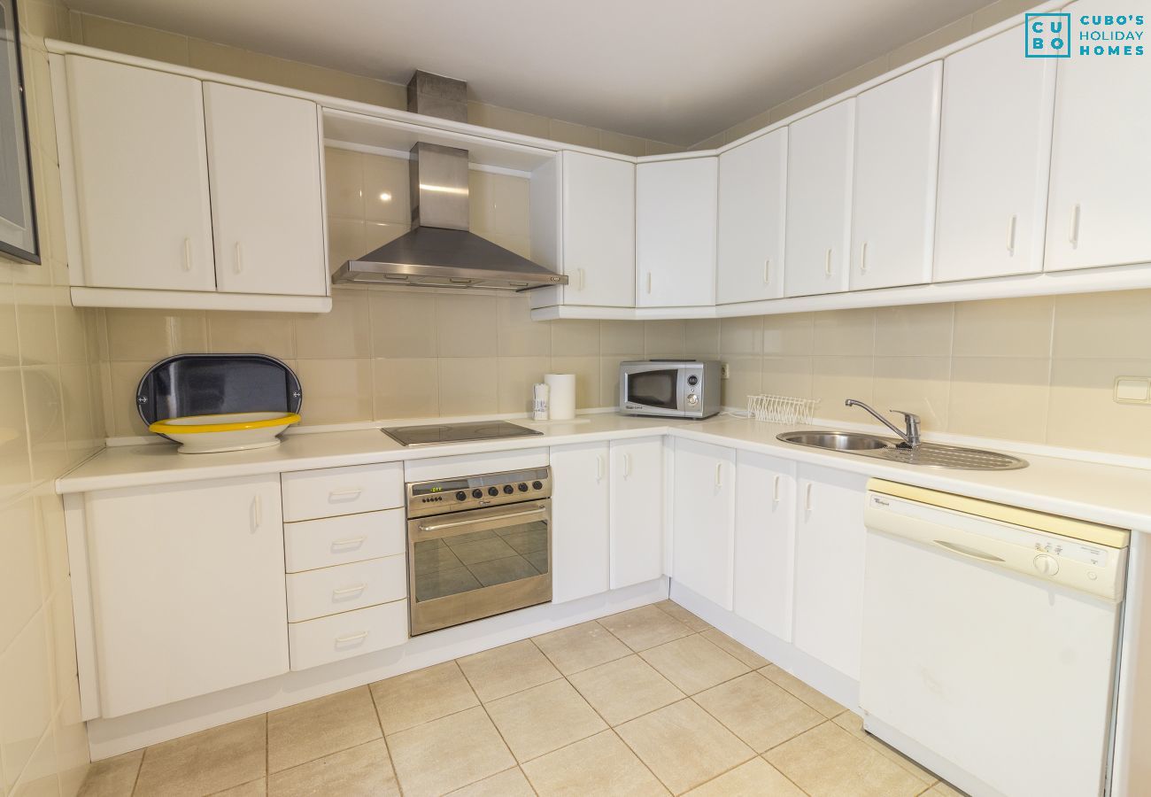 Cocina de este apartamento en Marbella