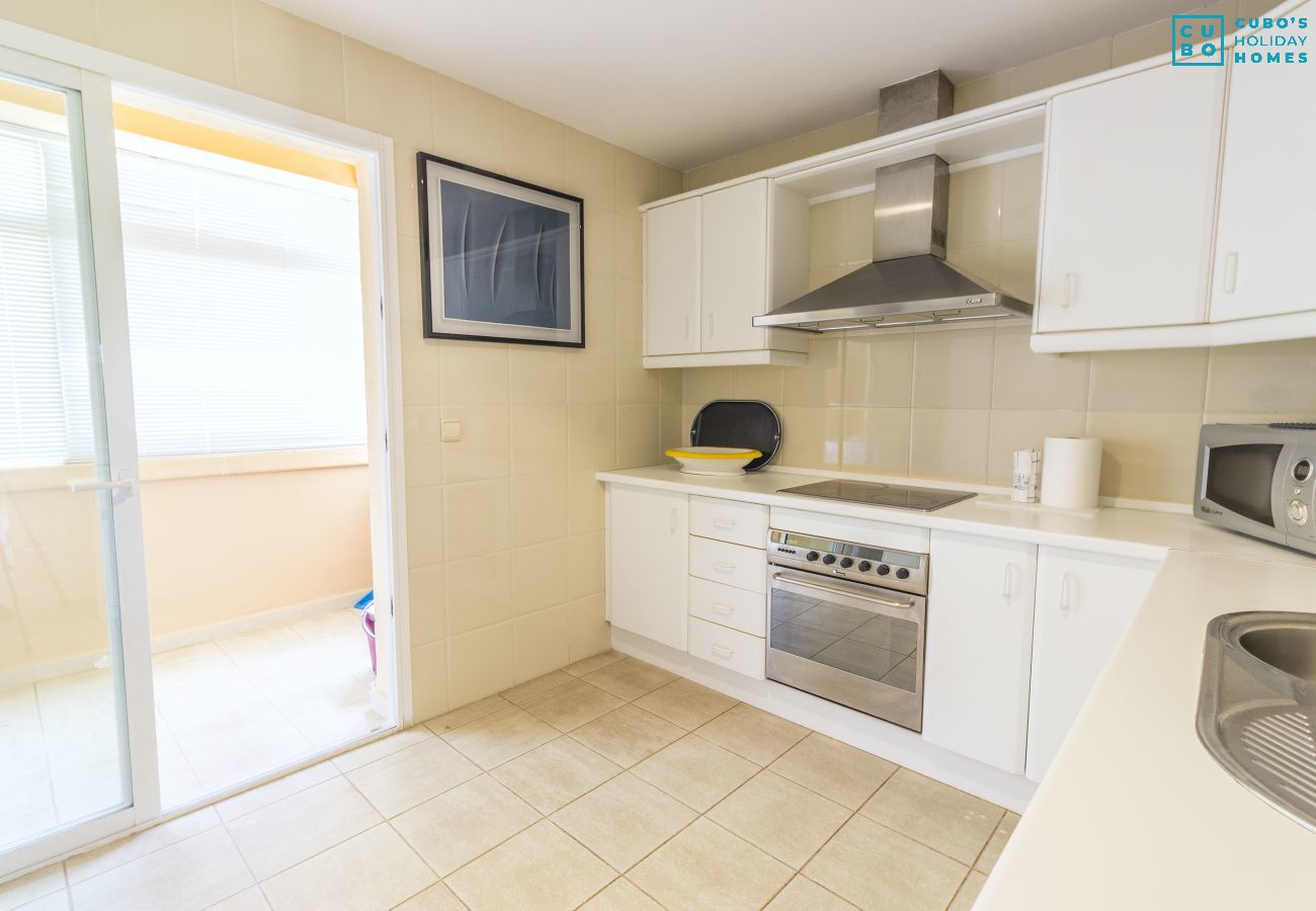 Kitchen of this apartment in Marbella