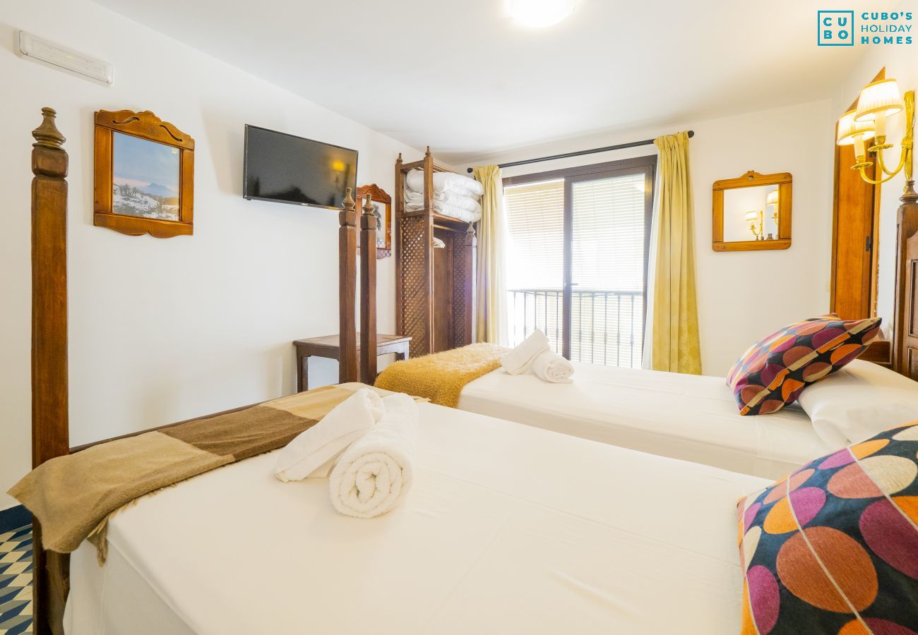 Rent by room in Tolox - Cubo's Hostal La Plaza Room 202 with Breakfast